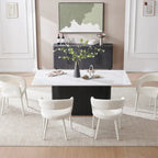 Modern Fort Boucle Upholstered Dining Chair (Set of 6)