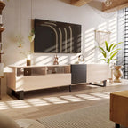 Meuble TV moderne pour téléviseur 80 pouces avec double espace de rangement - 15.00 x 70.90 x 19.70