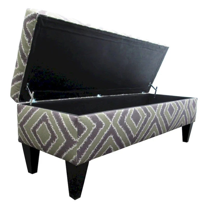 Banc de rangement capitonné à 10 boutons, style design