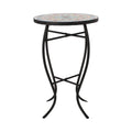Table d'appoint d'intérieur, plateau carrelé