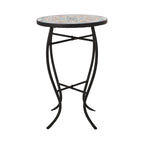 Table d'appoint d'intérieur, plateau carrelé