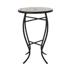 Table d'appoint d'intérieur, plateau carrelé