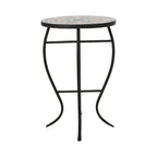 Table d'appoint d'intérieur, plateau carrelé