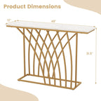Table Console 48 po Table d'appoint moderne pour entrée Table d'appoint longue