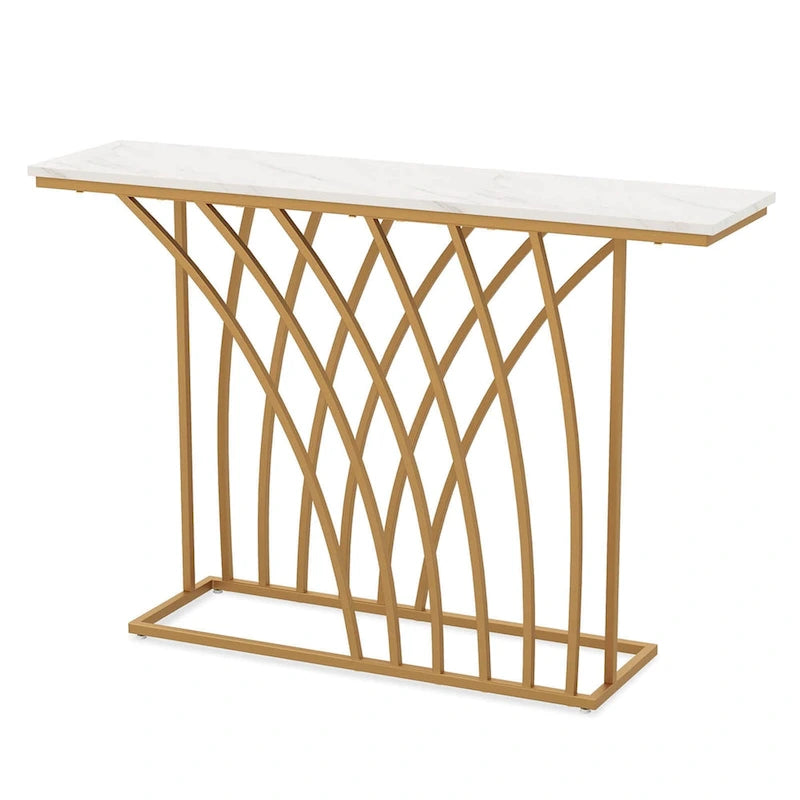 Table Console 48 po Table d'appoint moderne pour entrée Table d'appoint longue