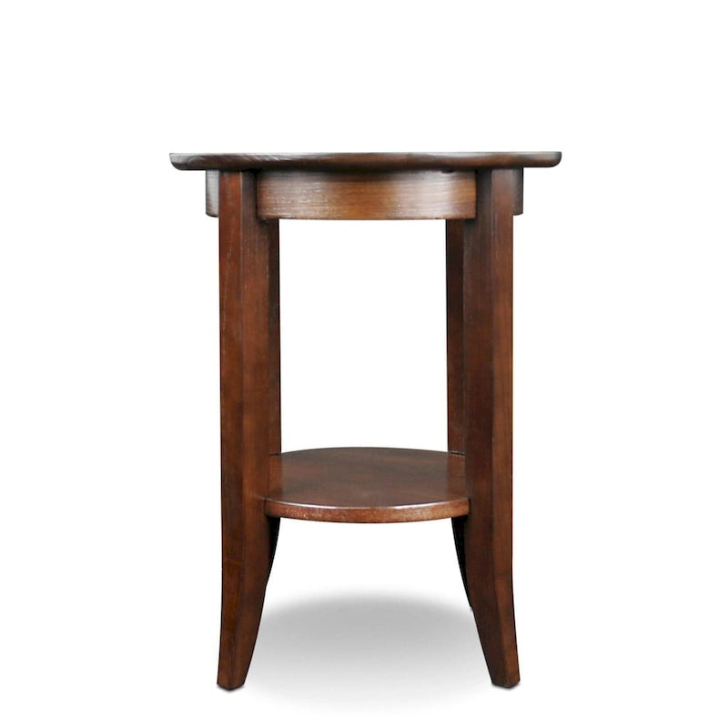 Table d'appoint ronde en chêne massif