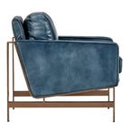 Fauteuil club classique en cuir