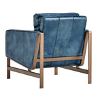 Fauteuil club classique en cuir