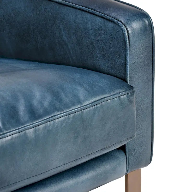 Fauteuil club classique en cuir
