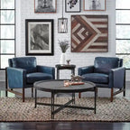 Fauteuil club classique en cuir