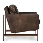 Fauteuil club classique en cuir