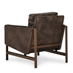 Fauteuil club classique en cuir