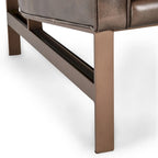 Fauteuil club classique en cuir