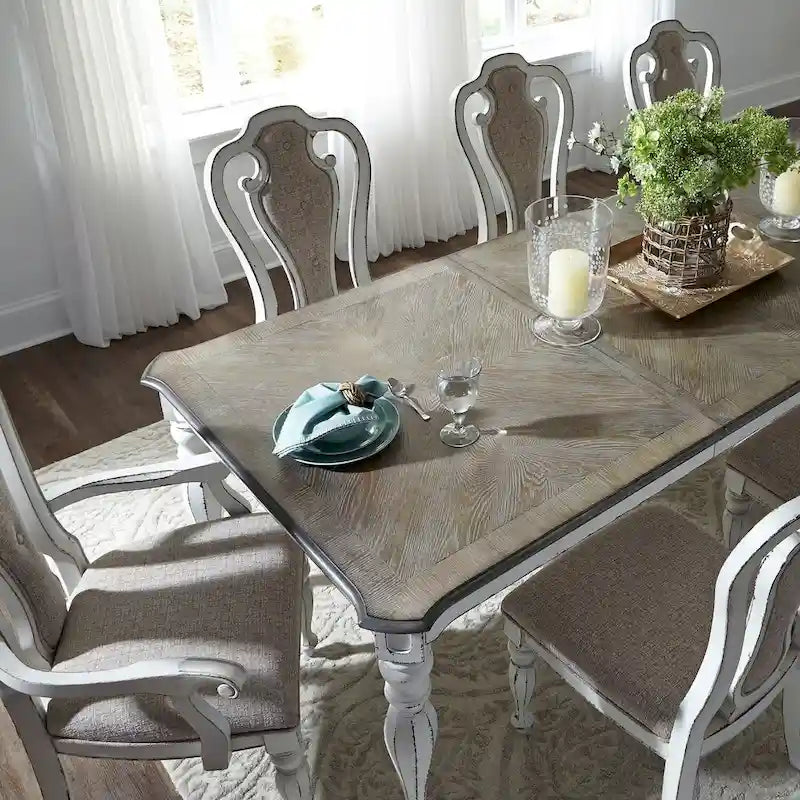 Table rectangulaire à pieds droits Magnolia Manor