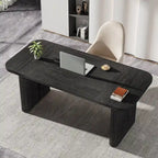 Bureau de direction moderne 62,99 W, simple, avec plateau et pieds en bois d'ingénierie