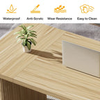 Bureau de direction moderne 62,99 W, simple, avec plateau et pieds en bois d'ingénierie