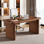Bureau de direction moderne 62,99 W, simple, avec plateau et pieds en bois d'ingénierie