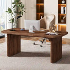 Bureau de direction moderne 62,99 W, simple, avec plateau et pieds en bois d'ingénierie