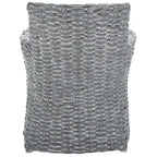Fauteuil en osier gris délavé - 28 L x 24 P x 33 H - 28Lx24Px33H