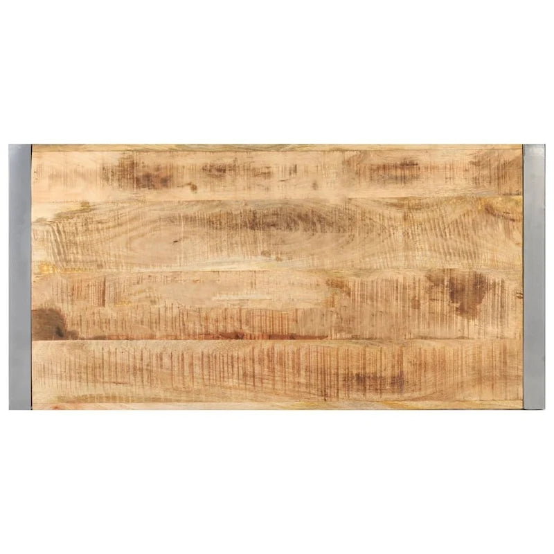 Table basse 47.2x23.6x15.7 Bois de manguier brut