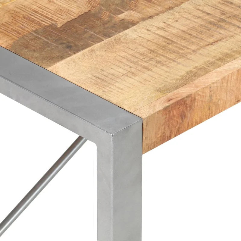 Table basse 47.2x23.6x15.7 Bois de manguier brut