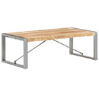 Table basse 47.2x23.6x15.7 Bois de manguier brut