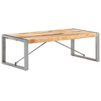 Table basse 47.2x23.6x15.7 Bois de manguier brut