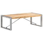 Table basse 47.2x23.6x15.7 Bois de manguier brut