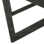 Table basse à plateau en verre style Mid-Century - 33,5 x 33,5 x 14,5 - 34Lx34Px15H