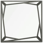 Table basse à plateau en verre style Mid-Century - 33,5 x 33,5 x 14,5 - 34Lx34Px15H