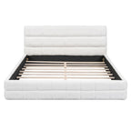 Lit double rembourré pour chambre à coucher