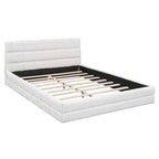 Lit double rembourré pour chambre à coucher
