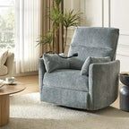 Fauteuil inclinable/à bascule électrique de 96,5 cm pour chambre de bébé avec port USB, ensemble de deux pièces.