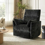 Fauteuil inclinable/à bascule électrique de 96,5 cm pour chambre de bébé avec port USB, ensemble de deux pièces.