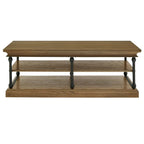 Table basse étagère de rangement rectangulaire