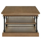 Table basse étagère de rangement rectangulaire