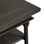 Table basse étagère de rangement rectangulaire