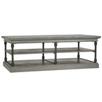 Table basse étagère de rangement rectangulaire