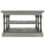 Table basse étagère de rangement rectangulaire