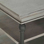 Table basse étagère de rangement rectangulaire