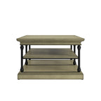 Table basse étagère de rangement rectangulaire