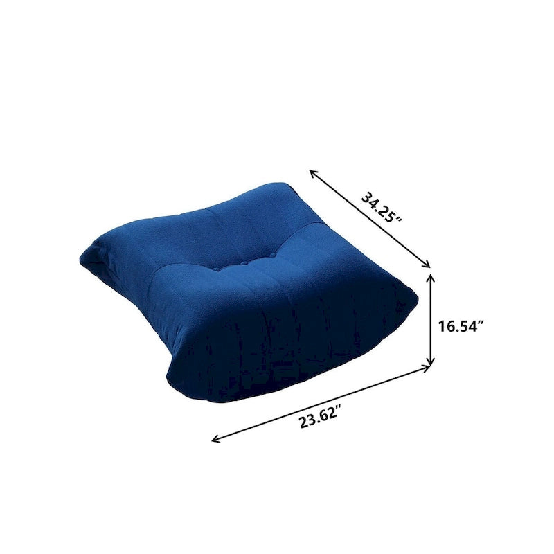 Ensembles de canapés et poufs en velours Teddy