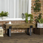 Banc de jardin avec pieds en métal