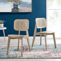 Lot de 2 chaises de salle à manger en bois