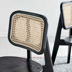 Lot de 2 chaises de salle à manger en bois