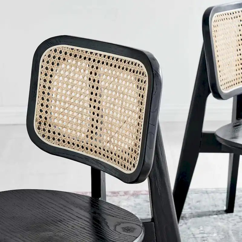 Lot de 2 chaises de salle à manger en bois