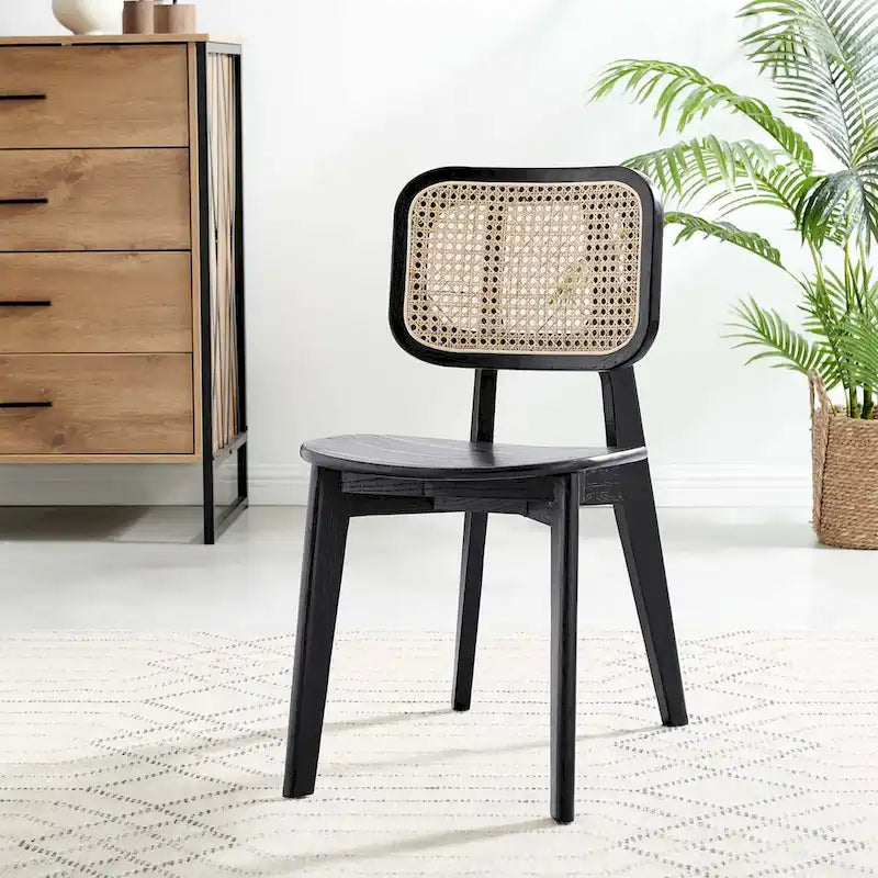 Lot de 2 chaises de salle à manger en bois
