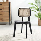 Lot de 2 chaises de salle à manger en bois
