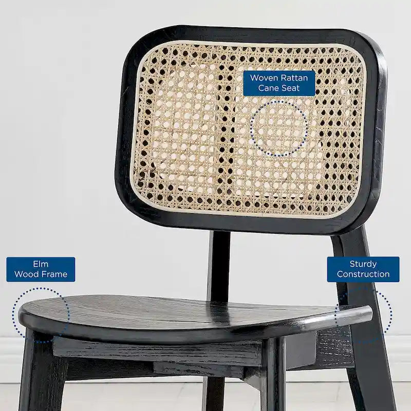 Lot de 2 chaises de salle à manger en bois