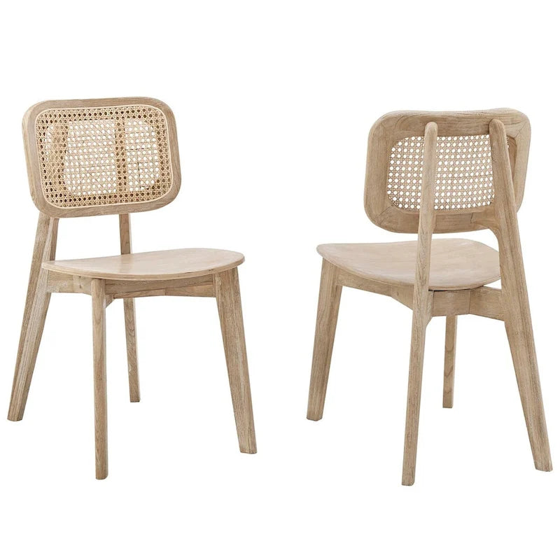 Lot de 2 chaises de salle à manger en bois